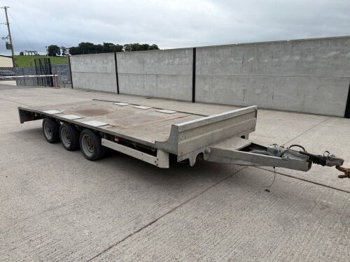 APPROX. 16FT X 6FT6" TRI AXLE FLATBED TRAILER&nbsp;