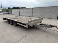 APPROX. 16FT X 6FT6" TRI AXLE FLATBED TRAILER&nbsp;