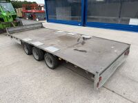 APPROX. 16FT X 6FT6" TRI AXLE FLATBED TRAILER&nbsp; - 10