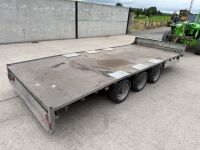 APPROX. 16FT X 6FT6" TRI AXLE FLATBED TRAILER&nbsp; - 14