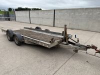 BRIAN JAMES APPROX. 16FT X 6FT TWIN AXLE CAR TRANSPORTER TRAILER&nbsp;