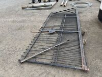 APPROX. 17FT X 6FT SLIDING METAL GATE - NO RAILS OR POSTS - 2