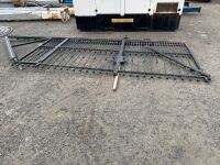 APPROX. 17FT X 6FT SLIDING METAL GATE - NO RAILS OR POSTS - 4