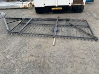 APPROX. 17FT X 6FT SLIDING METAL GATE - NO RAILS OR POSTS - 5