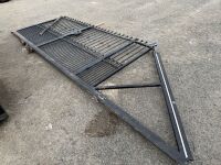 APPROX. 17FT X 6FT SLIDING METAL GATE - NO RAILS OR POSTS - 9