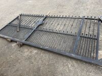 APPROX. 17FT X 6FT SLIDING METAL GATE - NO RAILS OR POSTS - 10