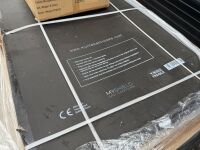 PALLET TO INC. 1No. BI-FOLD DOOR IN CHROME 900MM WIDE, 3No. PIVOT DOORS IN CHROME 900MM WIDE, 2No. SIDE PANEL IN CHROME 800MM WIDE, 1No. 1200MM WETROOM PANEL IN BLACK, 1No. 1400MM SKIDER DOOR IN CHROME, 1No. 900MM SIDE PANEL IN BLACK - 8