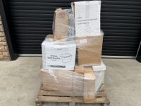 PALLET TO INC. ASSORTMENT OF TOILETS, CISTERNS, BASINS & PEDESTALS