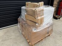 PALLET TO INC. APPROX. 16No. 600MM WIDE TWO HOLE BASINS & 3No. PEDESTALS - 2