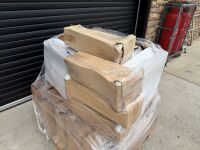 PALLET TO INC. APPROX. 16No. 600MM WIDE TWO HOLE BASINS & 3No. PEDESTALS - 4
