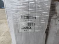 PALLET TO INC. APPROX. 16No. 600MM WIDE TWO HOLE BASINS & 3No. PEDESTALS - 7