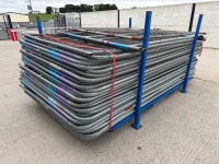 APPROX. 34No. GALVANISED TEMPORARY FENCING PANELS - 5