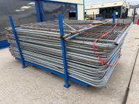 APPROX. 34No. GALVANISED TEMPORARY FENCING PANELS - 7