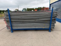 APPROX. 40No. GALVANISED TEMPORARY FENCING PANELS - 2