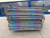 APPROX. 40No. GALVANISED TEMPORARY FENCING PANELS - 4