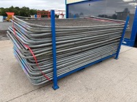 APPROX. 40No. GALVANISED TEMPORARY FENCING PANELS - 9