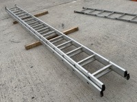 16 TREAD ALUMINUIM DOUBLE EXTENSION LADDER