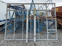 APPROX. 3050mm x 2300mm GALVANISED METAL GATE & 2No. POSTS - 2