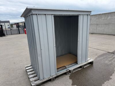 APPROX. 1800mm x 1000mm x 1700mm METAL STORAGE HUT