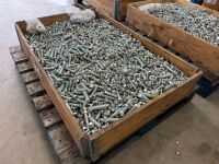 LARGE WOODEN CRATE TO INC. LARGE SELECTION OF ASSORTED NUTS, BOLTS & WASHERS - 3