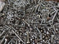 LARGE WOODEN CRATE TO INC. LARGE SELECTION OF ASSORTED NUTS, BOLTS & WASHERS - 2
