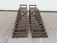 2No. HEAVY DUTY METAL CAR RAMPS - 2