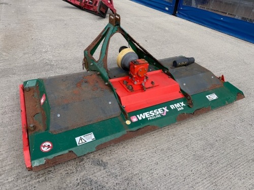 APPROX. 8ft WESSEX RMX240 PTO DRIVEN FINISH TOPPER / MOWER