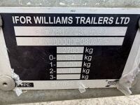 IFOR WILLIAMS BV105G 2700KGS TWIN AXLE BOX TRAILER - 17
