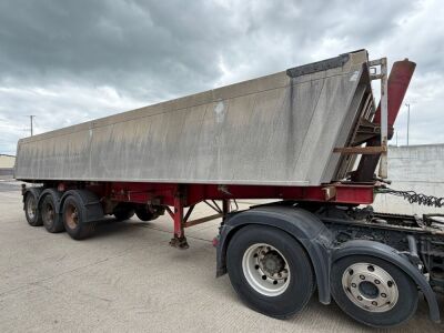 APPROX.35ft 38 TON TRI AXLE ALUMINIUM TIPPING TRAILER ON AIR&nbsp;