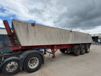 APPROX.35ft 38 TON TRI AXLE ALUMINIUM TIPPING TRAILER ON AIR&nbsp; - 3