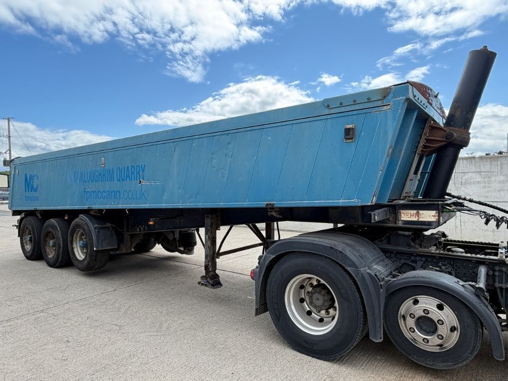 DENNISON 37 TON TRI AXLE ALUMINIUM TIPPING TRAILER ON AIR