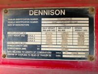 DENNISON 38 TON TRI AXLE ALUMINIUM TIPPING TRAILER ON AIR - 5
