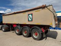DENNISON 38 TON TRI AXLE ALUMINIUM TIPPING TRAILER ON AIR - 13