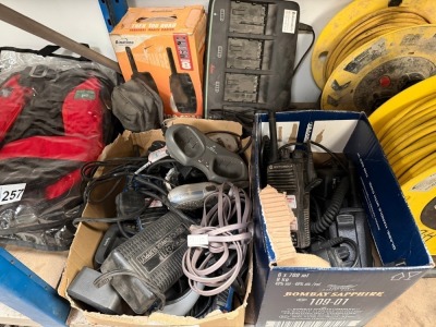 LARGE SELECTION OF ASSORTED WALKIE TALKIES & CHARGERS