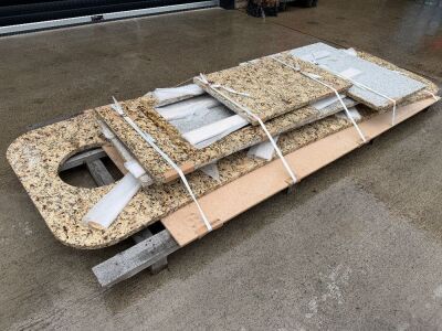 PALLET TO INC. VARIOUS LENGTHS OF GRANITE WORKTOPS&nbsp;