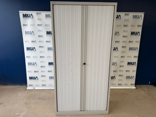 BISLEY SLIDING DOOR METAL STORAGE CUPBOARD