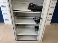 BISLEY SLIDING DOOR METAL STORAGE CUPBOARD - 3