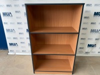 3 TIER WOODEN STORAGE SHELVES - 3