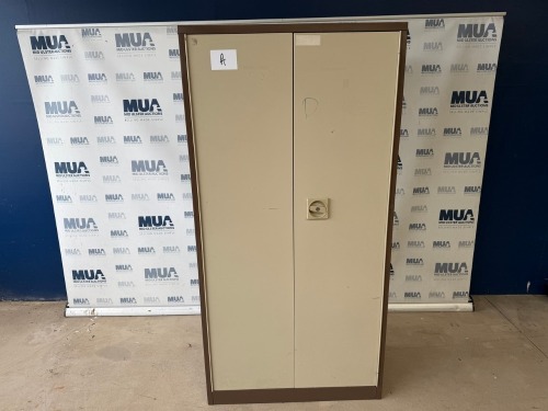SPERRIN TWO DOOR METAL STORAGE CUPBOARD