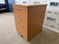 3 DRAWER DESK HIGH PEDESTAL - 2