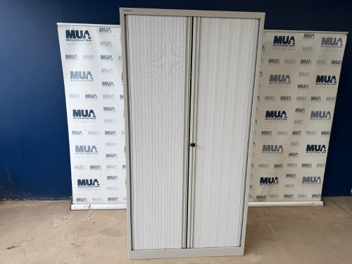 BISLEY SLIDING DOOR METAL STORAGE CUPBOARD