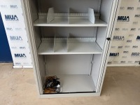 BISLEY SLIDING DOOR METAL STORAGE CUPBOARD - 3