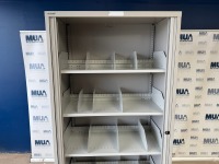 BISLEY SLIDING DOOR METAL STORAGE CUPBOARD - 2