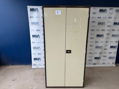SPERRIN TWO DOOR METAL STORAGE CUPBOARD