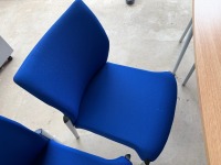 APPROX. 1600mm 6 PERSON MEETING TABLE & CHAIRS - 7