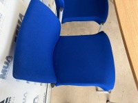 APPROX. 1600mm 6 PERSON MEETING TABLE & CHAIRS - 9