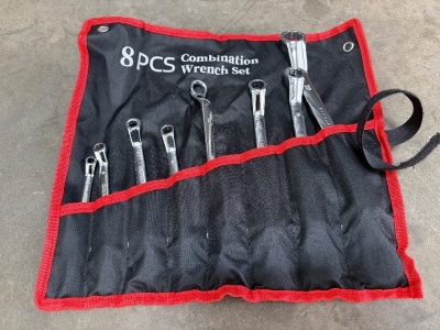 8 PIECE UNUSED DOUBLE END SPANNER SET
