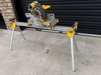 DEWALT DWS780 110v SLIDING ARM MITRE SAW & STAND - 3