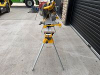 DEWALT DWS780 110v SLIDING ARM MITRE SAW & STAND - 4
