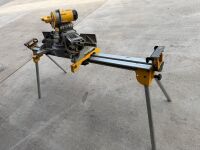 DEWALT DWS780 110v SLIDING ARM MITRE SAW & STAND - 6
